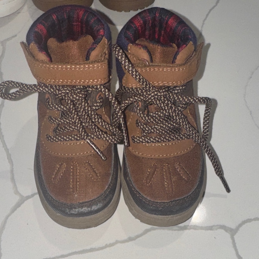 Boys Toddler Brown Boots Lace Up Carters 7